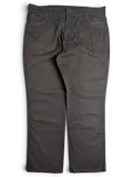 JAKE & IPI Wrangler Texas stretch pants in dark grey, featuring a classic five-pocket design and straight leg fit.